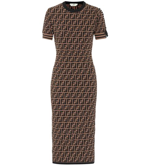 fendi brown dress